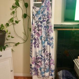 Ralph Lauren One Shoulder Maxi